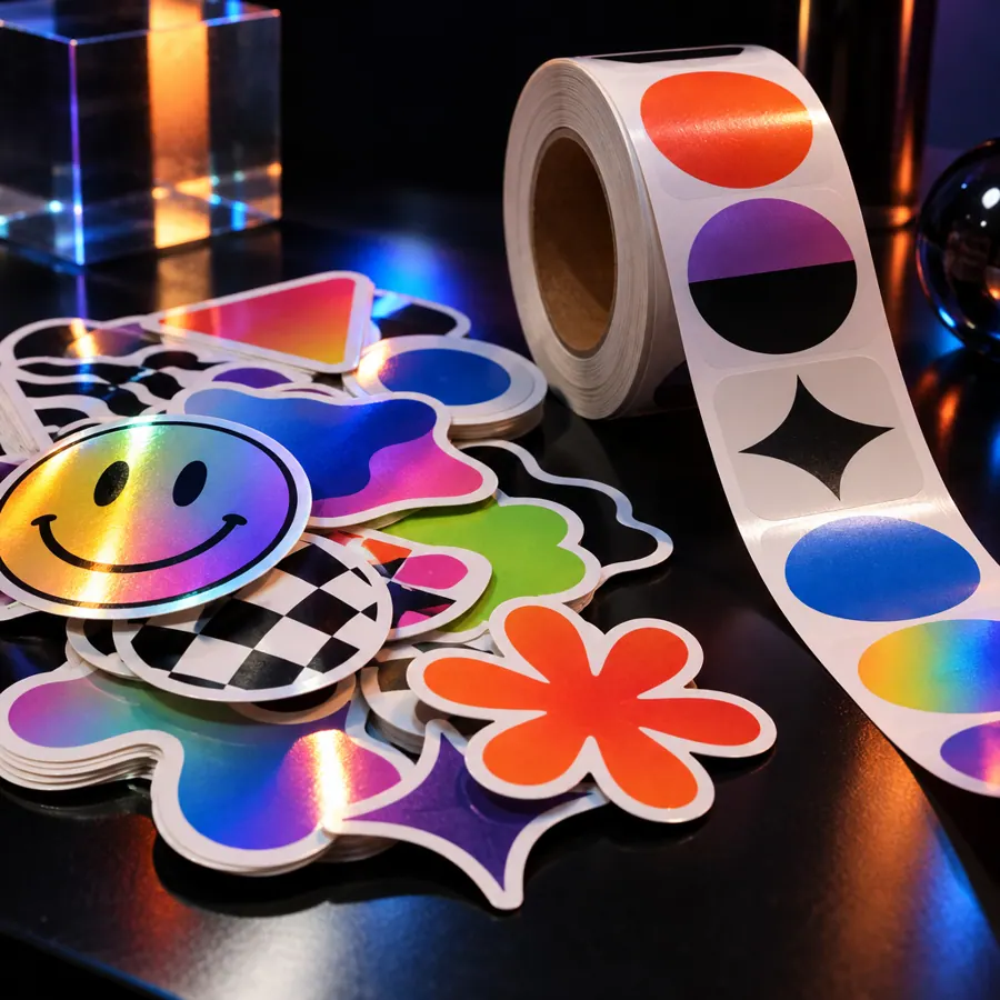 Die-cut stickers and roll labels